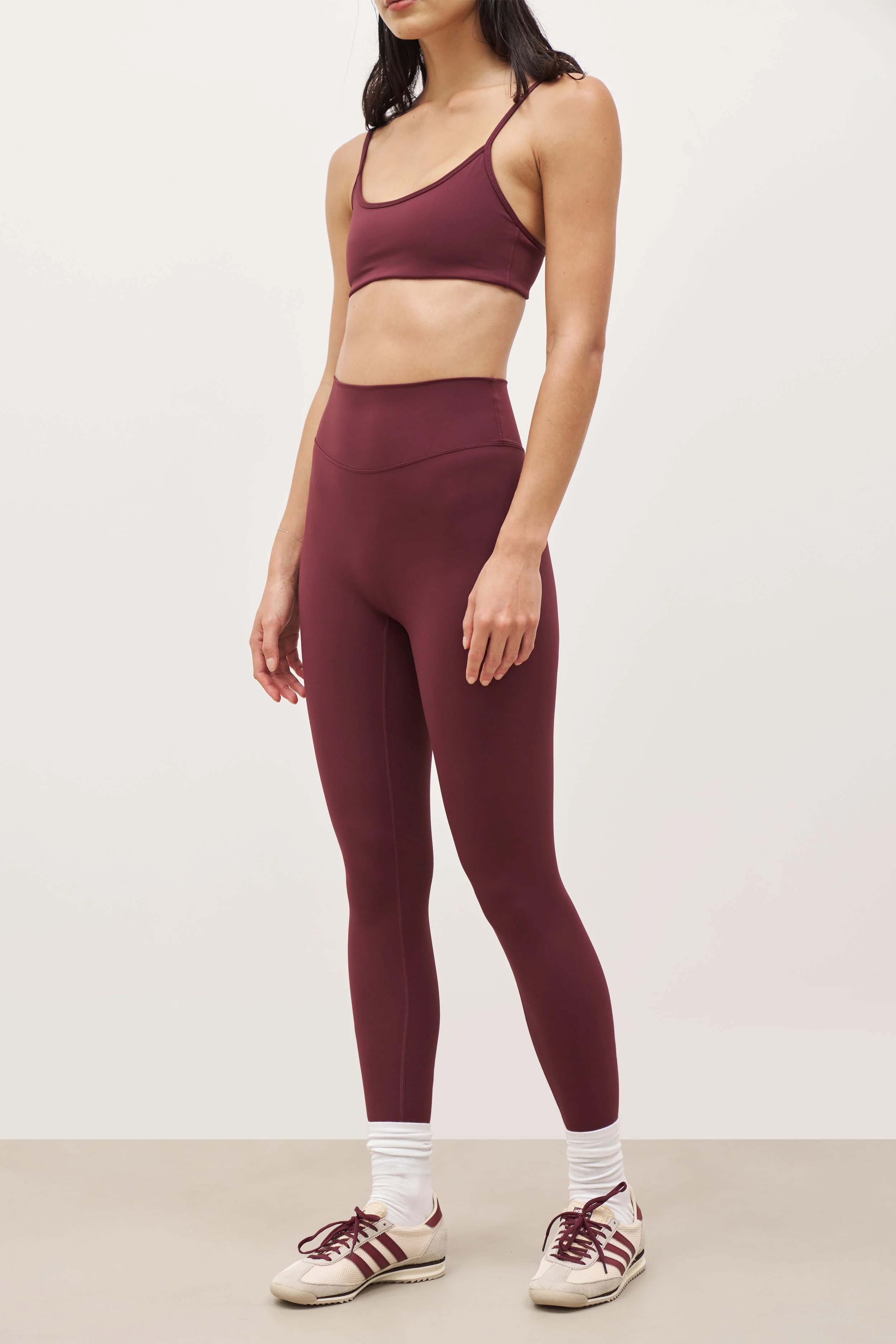 Base Sculpting Leggings - Merlot - Image 3