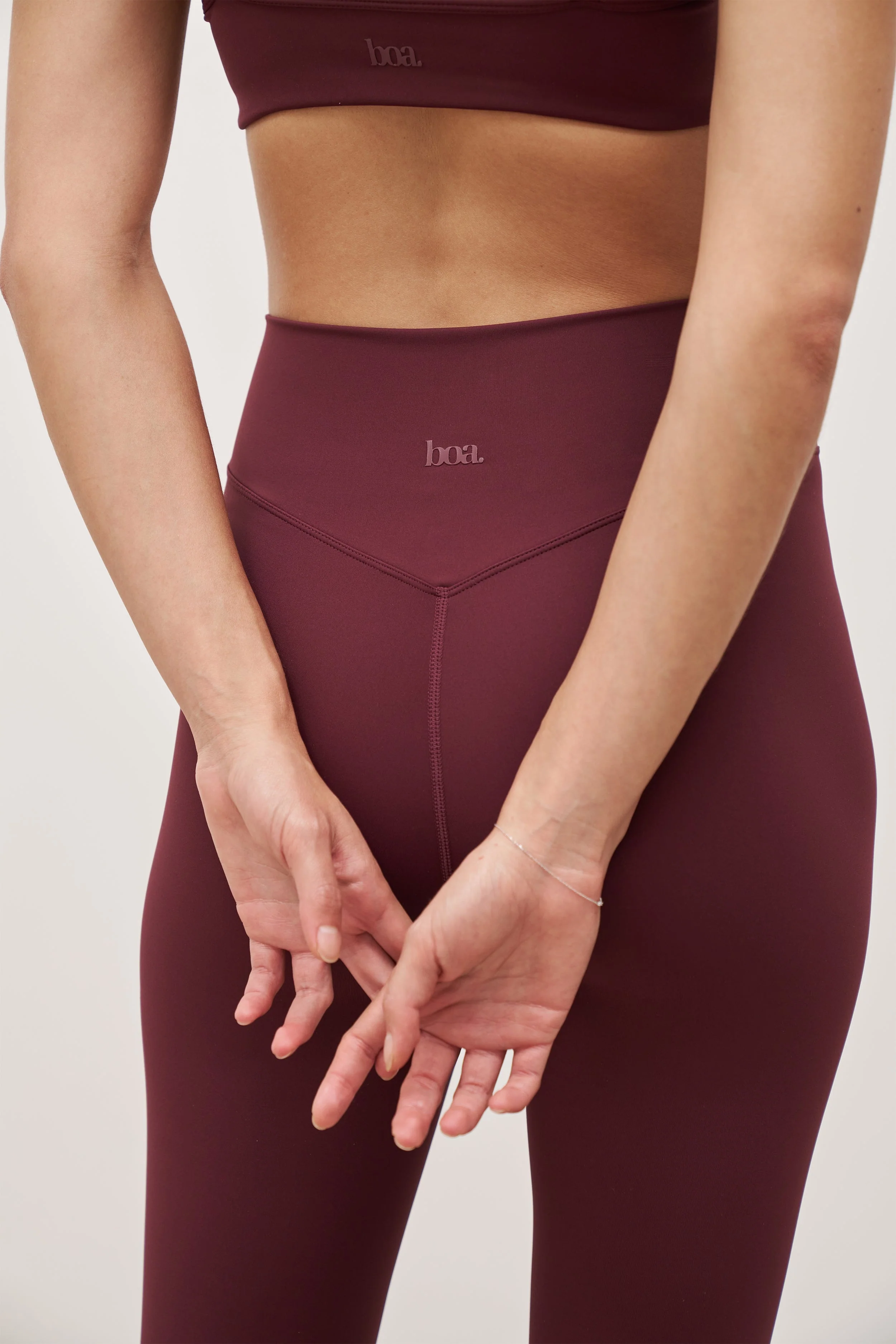 Base Sculpting Leggings - Merlot - Image 5