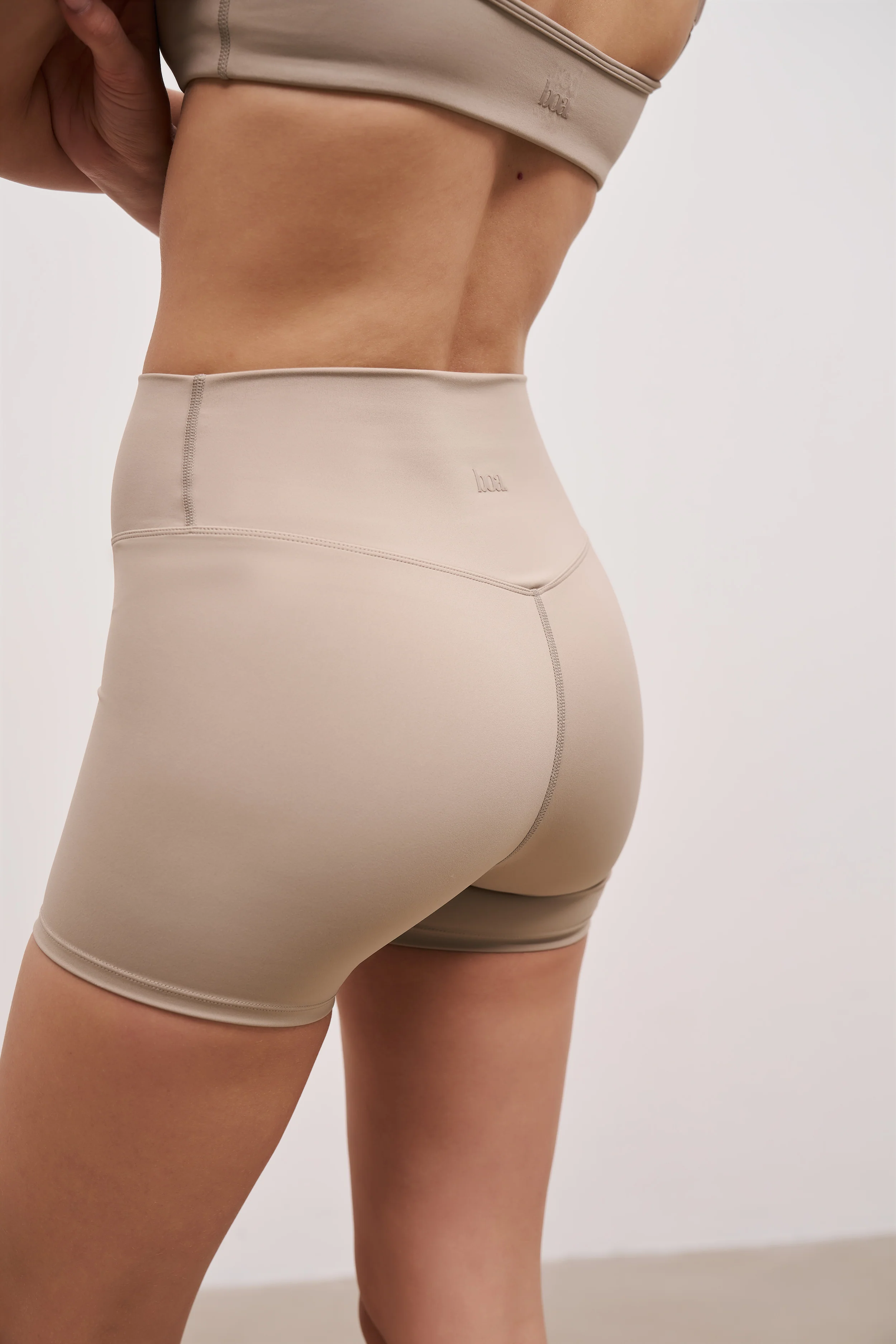 Base Sculpting Shorts - Taupe - Image 5