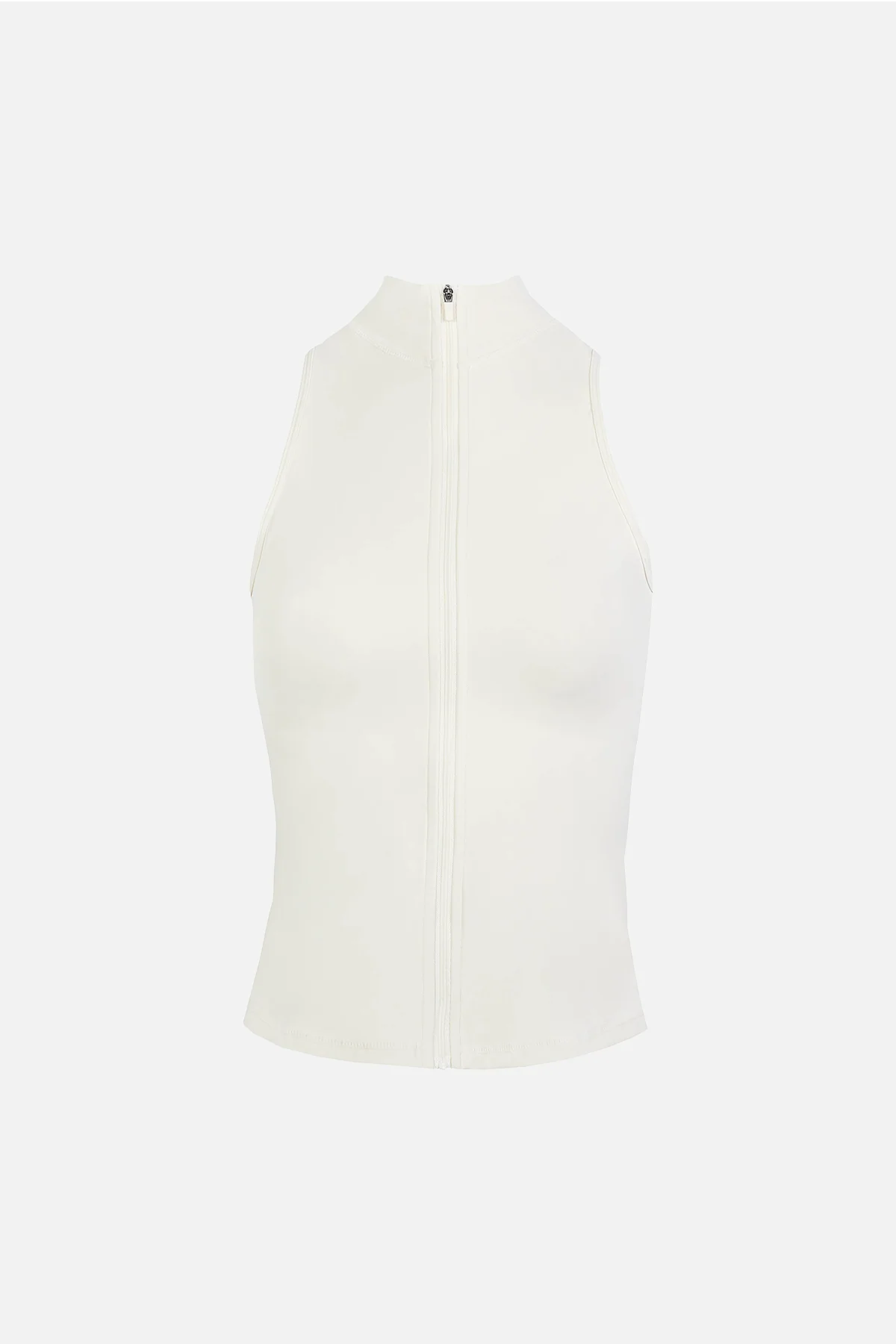 Base Sculpting Sleeveless Zip Up Jacket - Tofu - Image 7