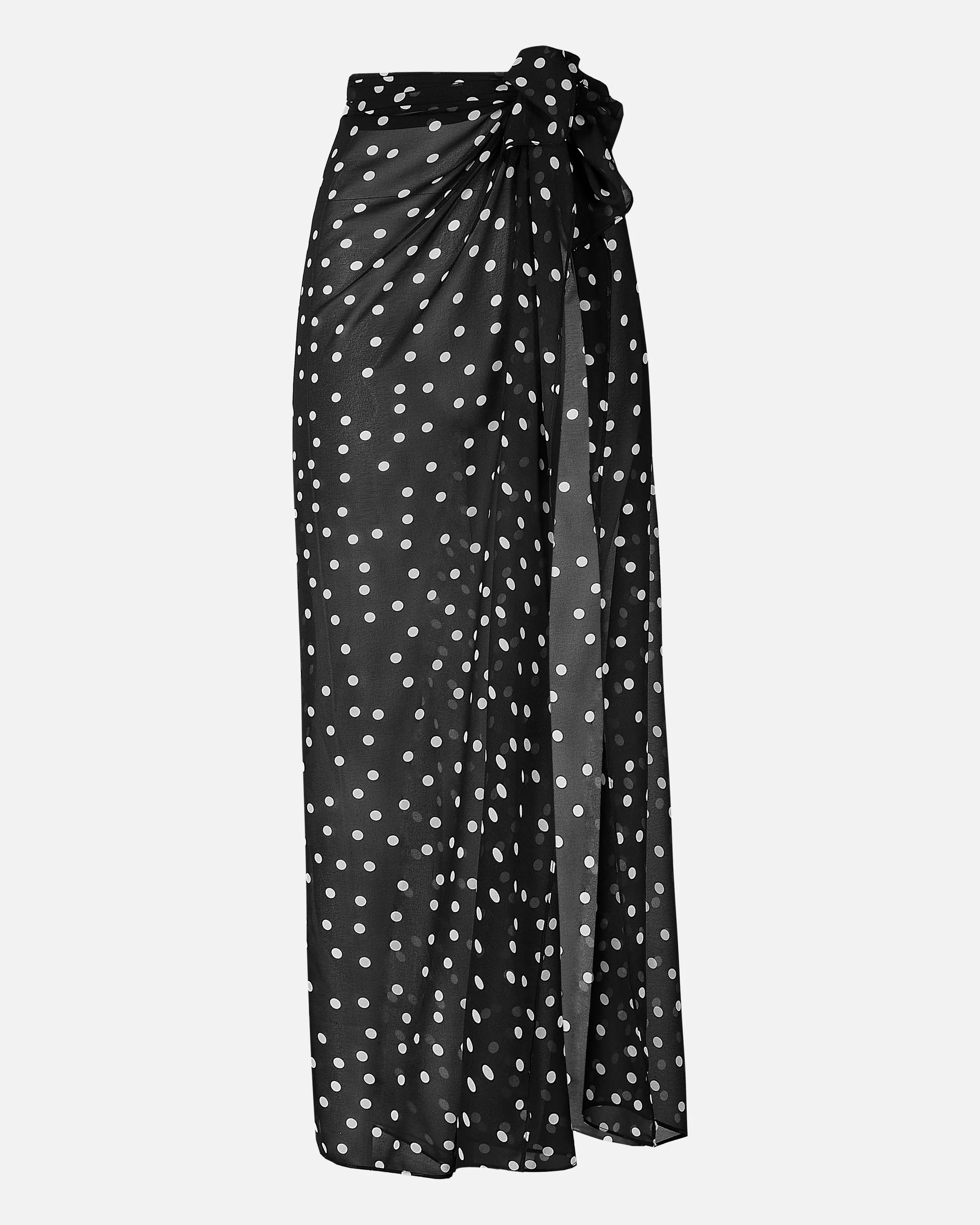 Chiffon Maxi Polka Dot Sarong Scarf -  Maxi Polka Dot - Image 10