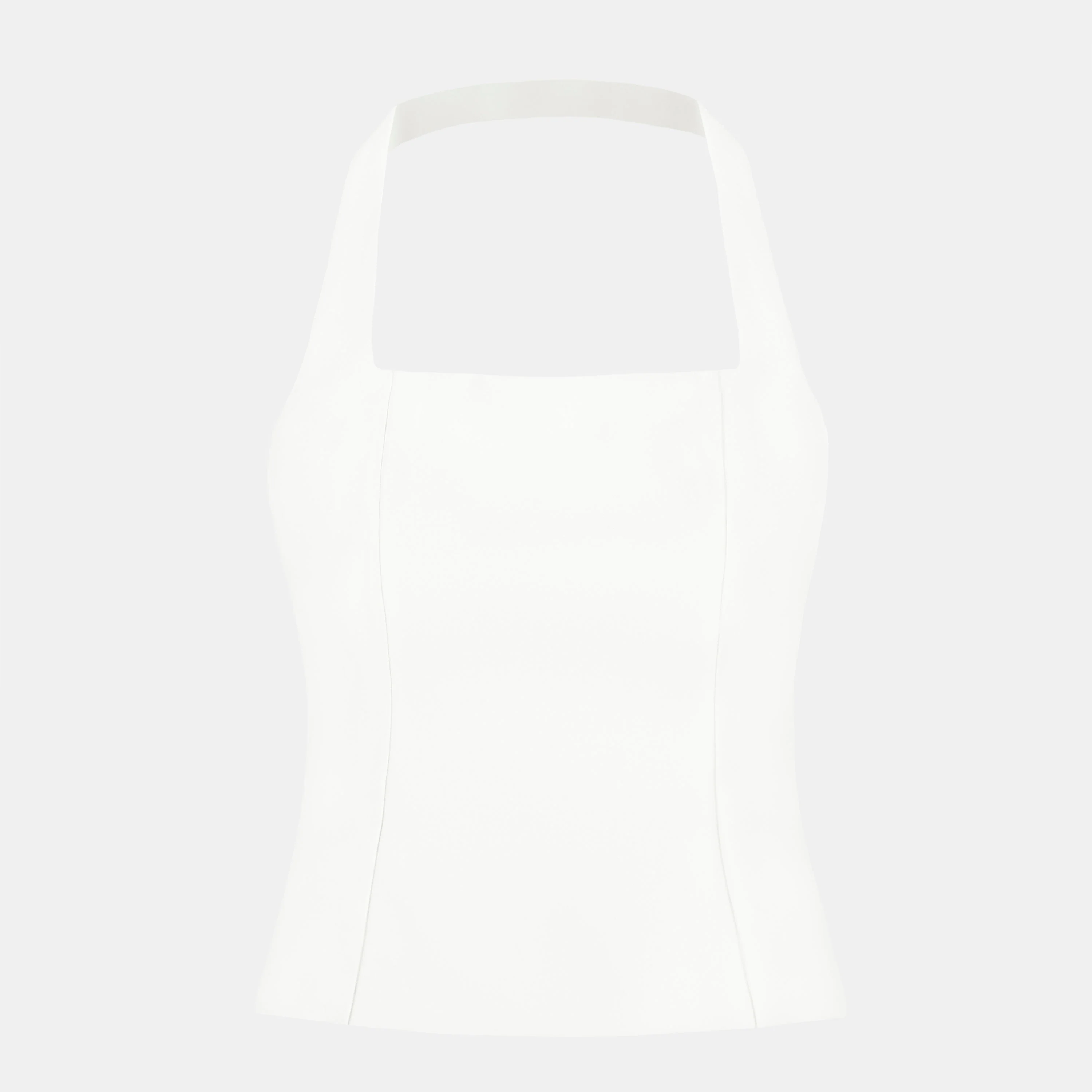 Effortless Tailored Halter Bodice Top - White - Image 7