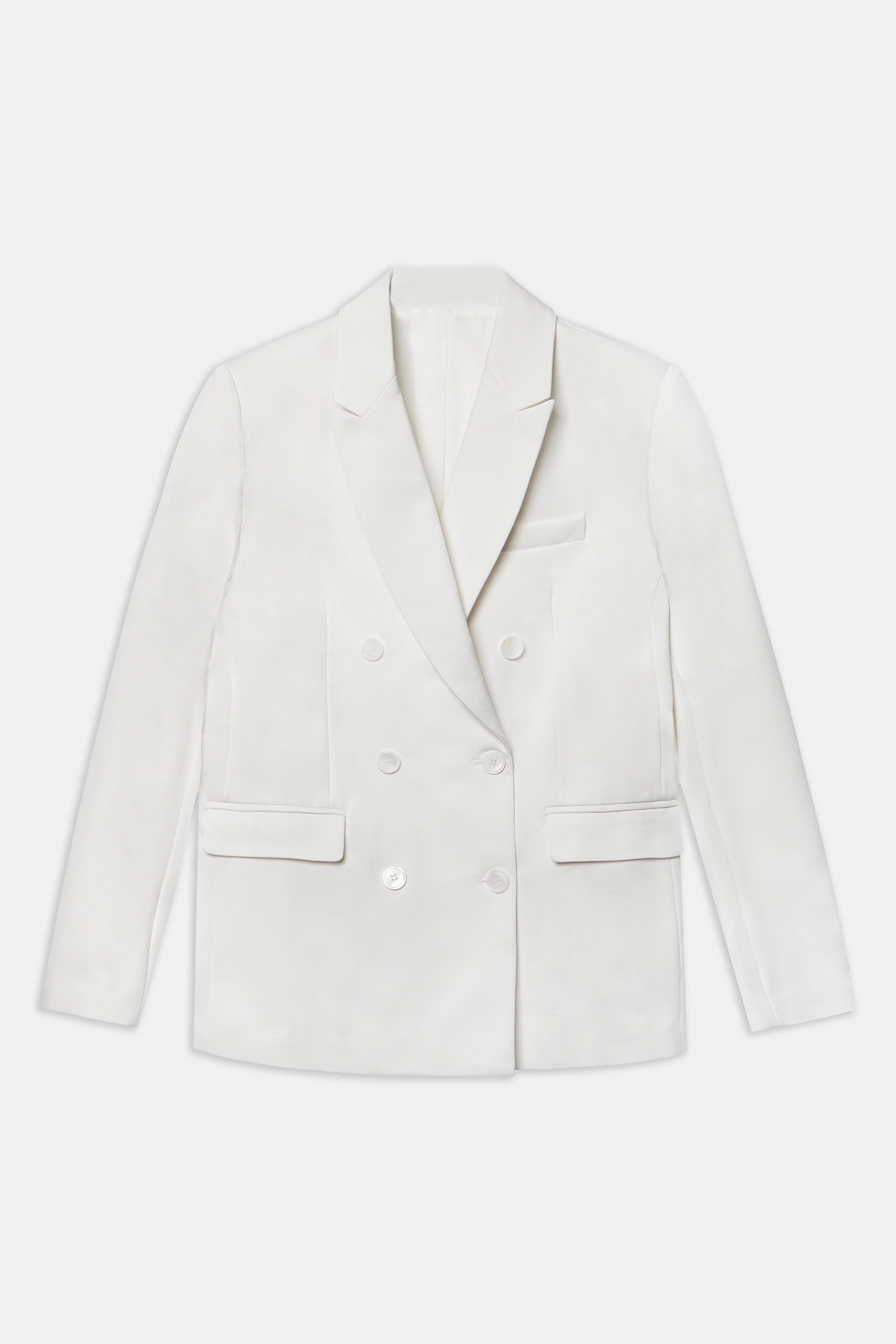 Formal Double Breasted Blazer - Cream - Image 12