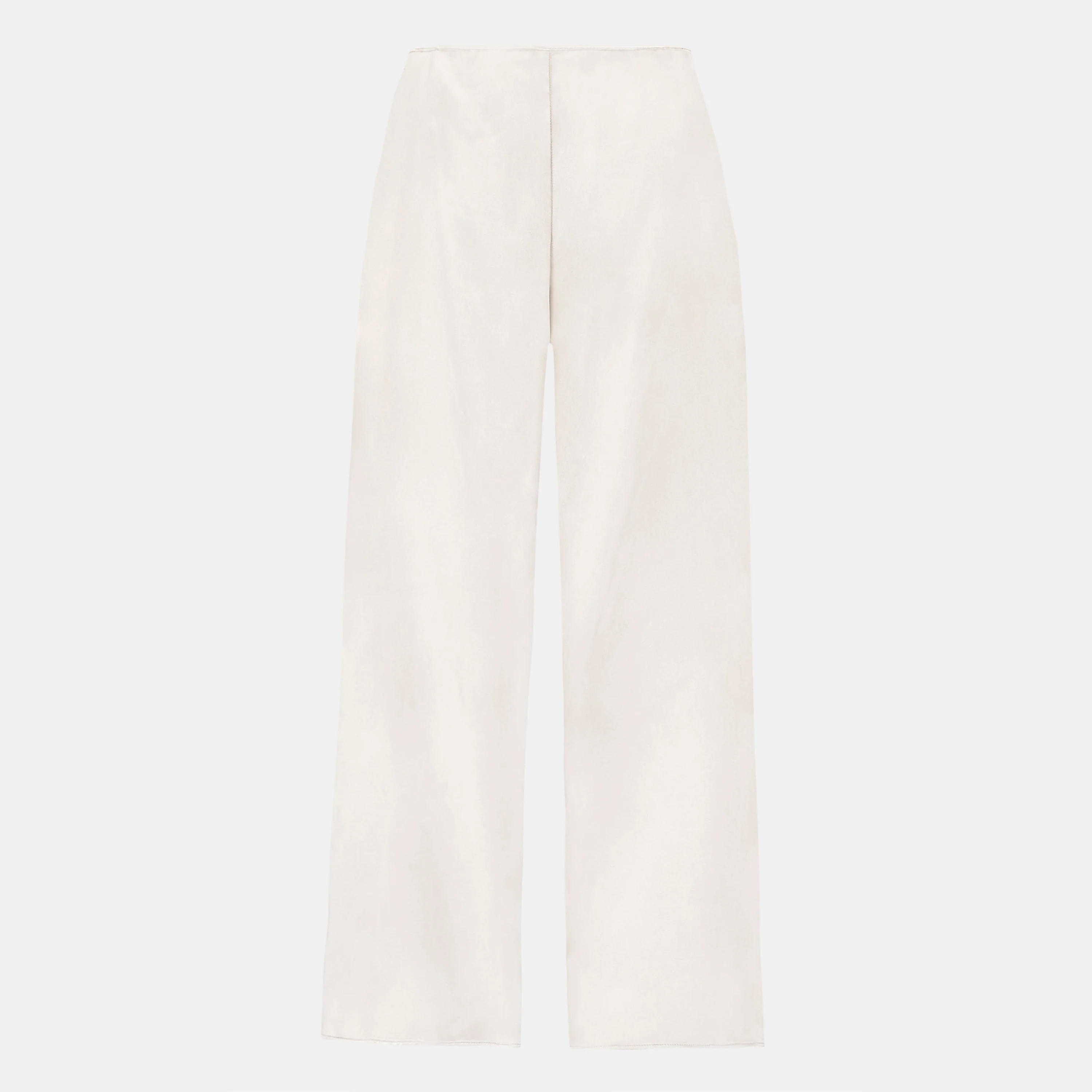 Formal Satin Straight Leg Trousers - Champagne - Image 8