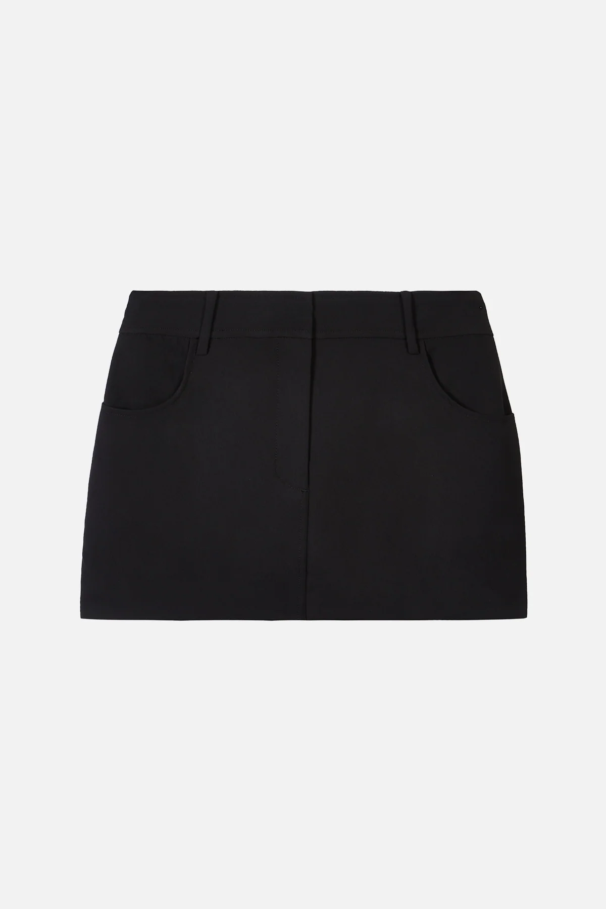 Mid Rise Effortless Mini Skirt - Black - Image 5