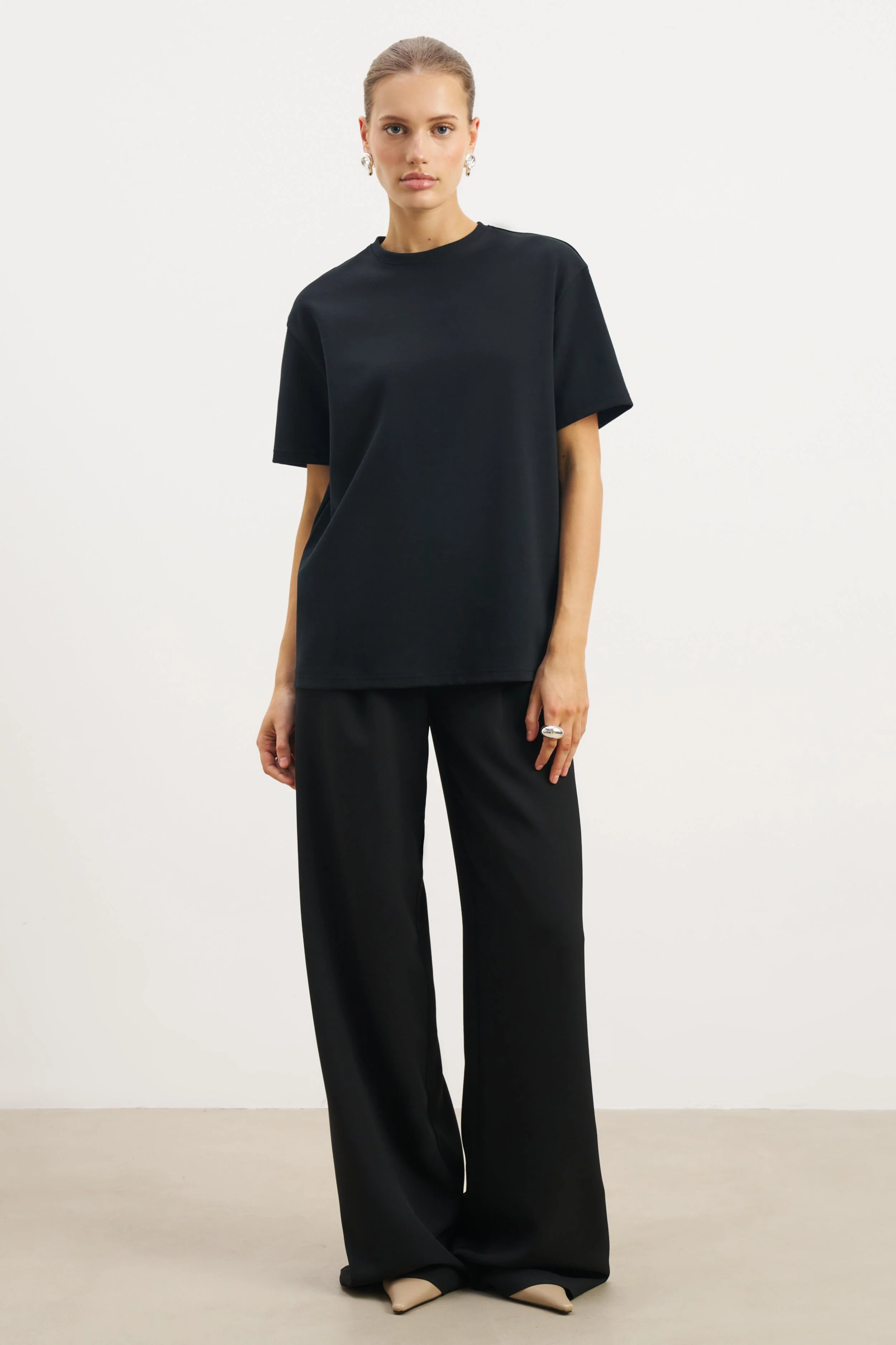 Oversized T Shirt - Black - Image 4