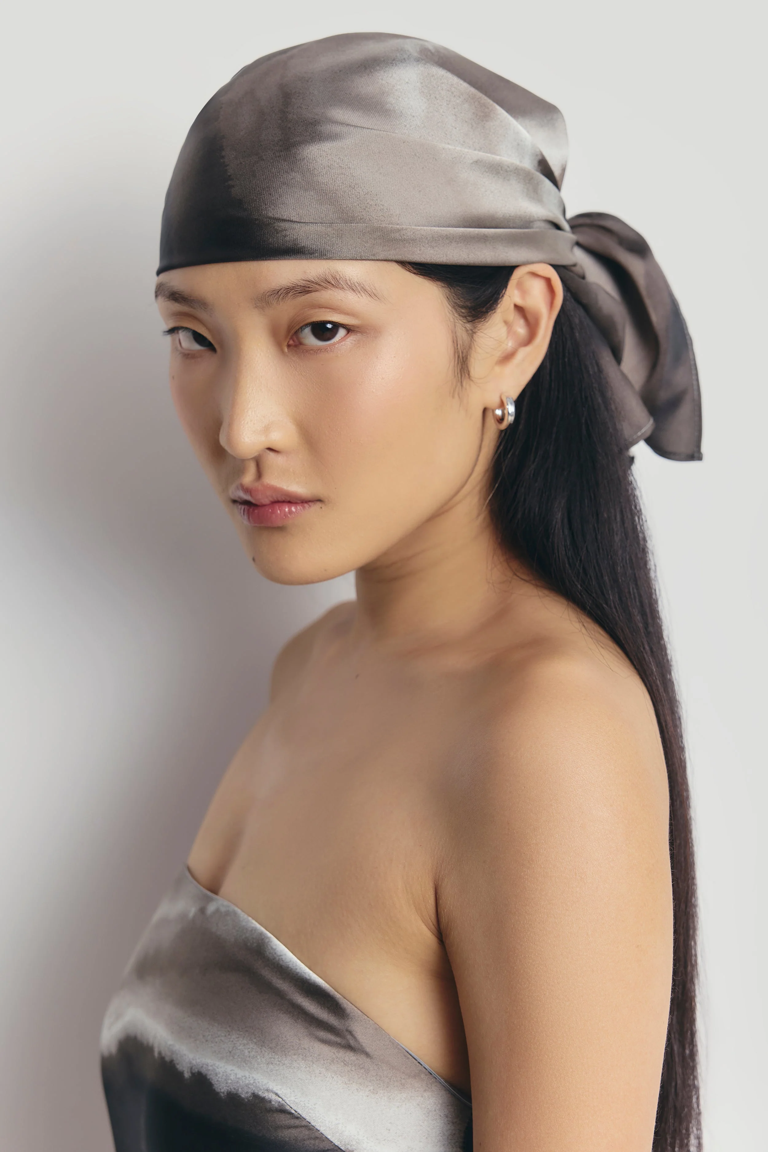 Satin Scarf - Sage Marble - Image 3