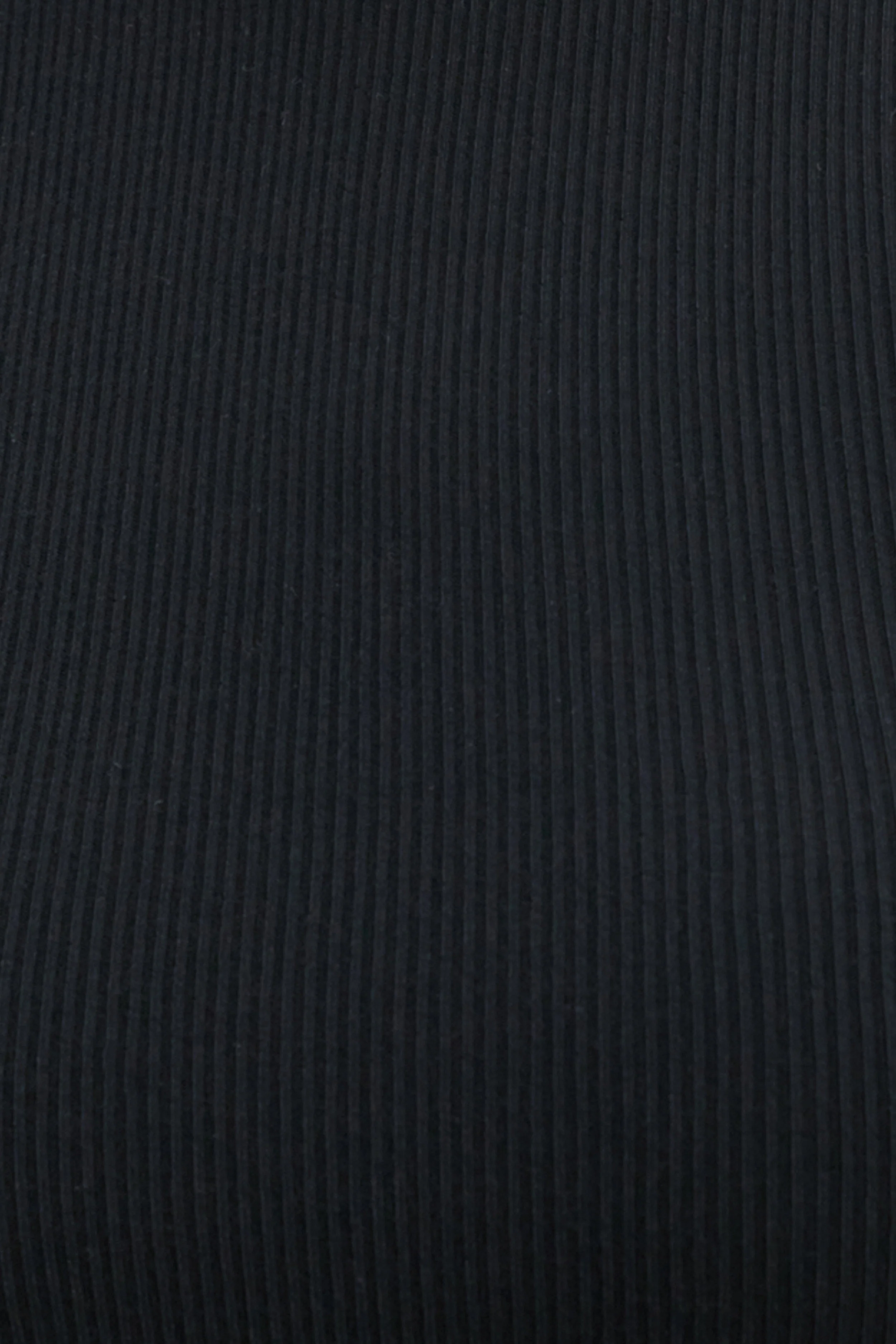 Soft Ribbed Long Sleeve Top - Black - Image 5