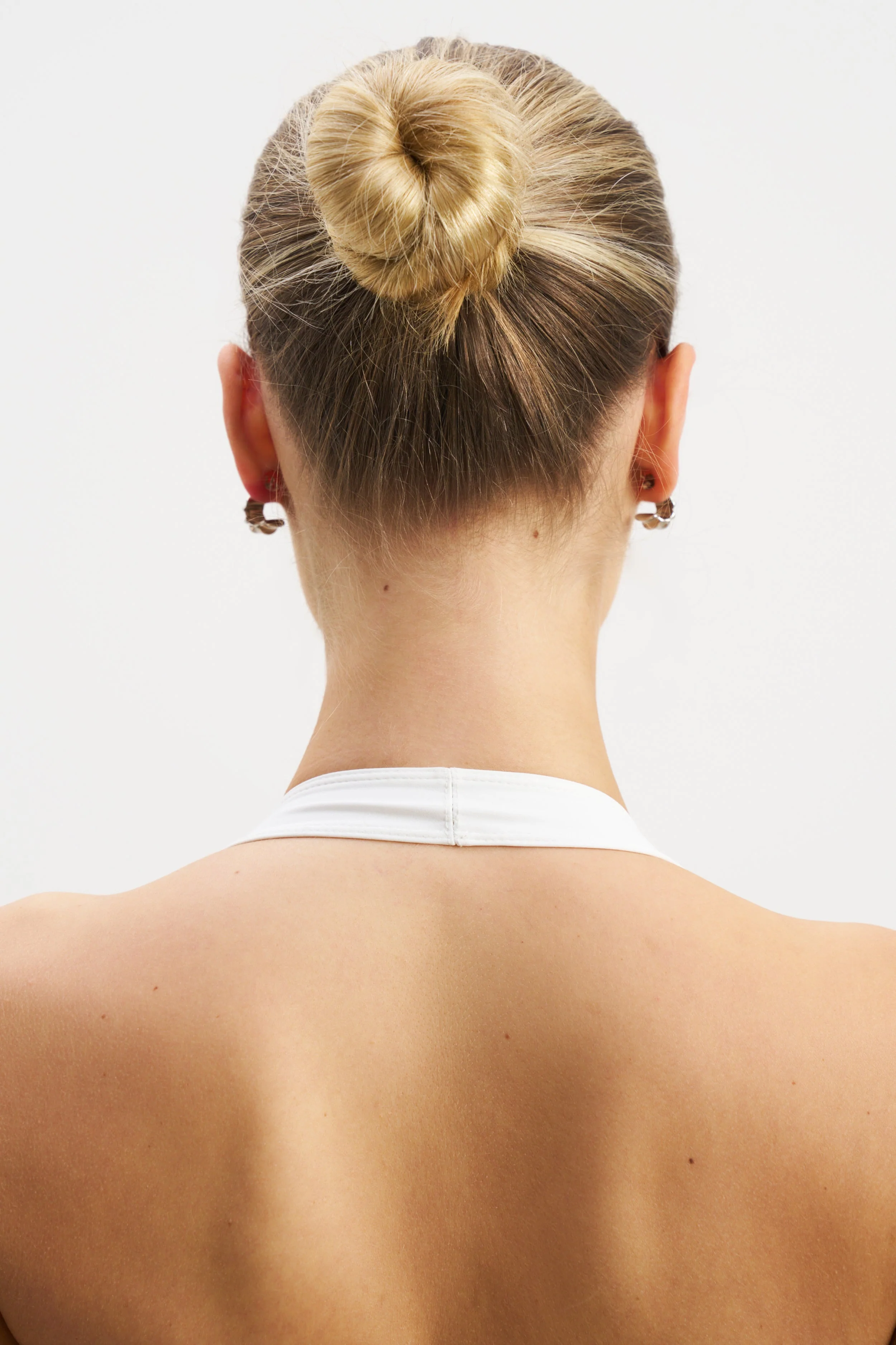 V Neck Plunge Bodysuit - White - Image 8