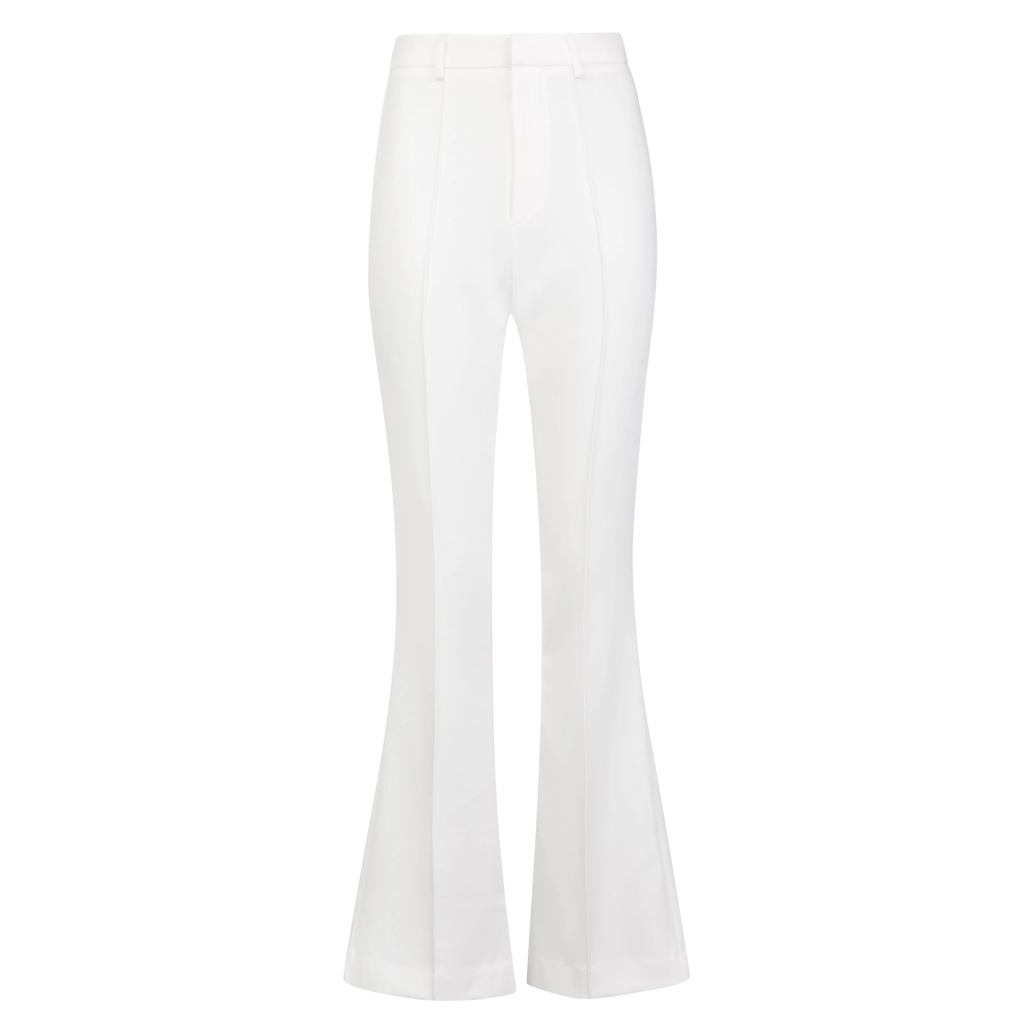 Wide Leg Suit Trousers - White - Image 5